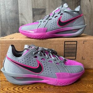 Nike Air Zoom GT Cut 3 Smoke Grey Black Hot Fuchsia Mens Size